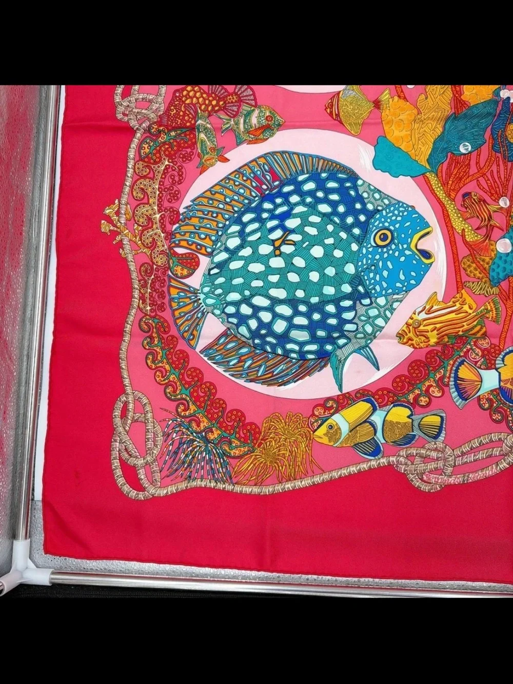 Hermes vibrant silk